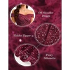 image:imageHomRain Cocktail Dresses for Women Sequin Lace Short Sparkly Semi Formal Elegant Homecoming Wedding Guest Party Prom TeensBurgundy