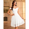 image:imageHomRain Cocktail Dresses for Women Sequin Lace Short Sparkly Semi Formal Elegant Homecoming Wedding Guest Party Prom TeensWhite