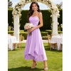 image:imageHomRain Semi Formal Long Dresses for Women Wedding Guest Teen Cocktail Dress VNeck for Prom Graduation Evening GalaLavender