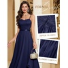 image:imageHomRain Semi Formal Long Dresses for Women Wedding Guest Teen Cocktail Dress VNeck for Prom Graduation Evening GalaNavy