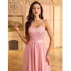 image:imageHomRain Semi Formal Long Dresses for Women Wedding Guest Teen Cocktail Dress VNeck for Prom Graduation Evening GalaSequin Blush