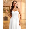 image:imageHomRain Semi Formal Long Dresses for Women Wedding Guest Teen Cocktail Dress VNeck for Prom Graduation Evening GalaSequin White