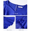 image:imageHomRain V Neck Formal Wedding Guest Dresses for Women Ruffle Sleeves for Cocktail Graduation Modest DressRoyalblue