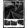 image:imageHomRain Womens Glitter Sparkly Cocktail Dresses Flare and Fit Bridesmaid Dress for Wedding Guest Homecoming Graduation DressSequinblack