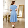 image:imageHomRain Womens Glitter Sparkly Cocktail Dresses Flare and Fit Bridesmaid Dress for Wedding Guest Homecoming Graduation DressSequinblue