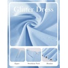 image:imageHomRain Womens Glitter Sparkly Cocktail Dresses Flare and Fit Bridesmaid Dress for Wedding Guest Homecoming Graduation DressSequinblue