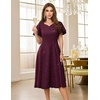 image:imageHomRain Womens Glitter Sparkly Cocktail Dresses Flare and Fit Bridesmaid Dress for Wedding Guest Homecoming Graduation DressSequinburgundy