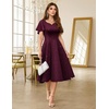 image:imageHomRain Womens Glitter Sparkly Cocktail Dresses Flare and Fit Bridesmaid Dress for Wedding Guest Homecoming Graduation DressSequinburgundy