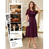 image:imageHomRain Womens Glitter Sparkly Cocktail Dresses Flare and Fit Bridesmaid Dress for Wedding Guest Homecoming Graduation DressSequinburgundy