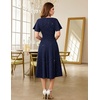 image:imageHomRain Womens Glitter Sparkly Cocktail Dresses Flare and Fit Bridesmaid Dress for Wedding Guest Homecoming Graduation DressSequinnavy