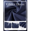 image:imageHomRain Womens Glitter Sparkly Cocktail Dresses Flare and Fit Bridesmaid Dress for Wedding Guest Homecoming Graduation DressSequinnavy