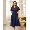 image:imageHomRain Womens Glitter Sparkly Cocktail Dresses Flare and Fit Bridesmaid Dress for Wedding Guest Homecoming Graduation DressSequinnavy
