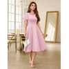 image:imageHomRain Womens Glitter Sparkly Cocktail Dresses Flare and Fit Bridesmaid Dress for Wedding Guest Homecoming Graduation DressSequinpink