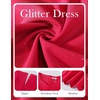 image:imageHomRain Womens Glitter Sparkly Cocktail Dresses Flare and Fit Bridesmaid Dress for Wedding Guest Homecoming Graduation DressSequinred