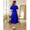 image:imageHomRain Womens Glitter Sparkly Cocktail Dresses Flare and Fit Bridesmaid Dress for Wedding Guest Homecoming Graduation DressSequinroyalblue