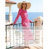 image:imageHomRain Womens Mesh Maxi Long Sleeve Floral Bodycon Dress Ruched Wedding Guest Cocktail Party DressesVrose