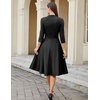 image:imageHomRain Womens Wedding Guest Dresses Elegant ALine Cocktail Formal Graduation Tea Party Modest Church Dress109black