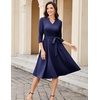 image:imageHomRain Womens Wedding Guest Dresses Elegant ALine Cocktail Formal Graduation Tea Party Modest Church Dress109navy