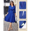 image:imageHomRain Womens Wedding Guest Dresses Elegant ALine Cocktail Formal Graduation Tea Party Modest Church Dress109royalblue