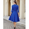 image:imageHomRain Womens Wedding Guest Dresses Elegant ALine Cocktail Formal Graduation Tea Party Modest Church Dress109royalblue