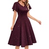Sequin-burgundy