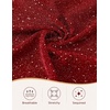 image:imageHomRain Sparkly Cowl Neck Cocktail Dresses for Women Evening Party Sleeveless Summer Formal Wedding Guest DressBurgundy