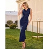 image:imageHomRain Sparkly Cowl Neck Cocktail Dresses for Women Evening Party Sleeveless Summer Formal Wedding Guest DressNavy