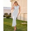 image:imageHomRain Sparkly Cowl Neck Cocktail Dresses for Women Evening Party Sleeveless Summer Formal Wedding Guest DressSilver
