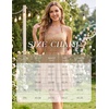 image:imageHomRain Sparkly Halter Cocktail Dresses Sequin A Line Short Party Dress for Homecoming with Layered Ruffle HemChampagne