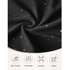 image:imageHomRain Bodycon Ruched Summer Wedding Guest Dresses for Women Sleeveless Midi Sparkly Mesh Dress Sexy Tight Cocktail DressBlack