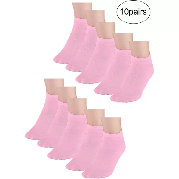 Allegra K Athletic Low Cut Ankle Socks-Stretch Cuffs Soft 10 Pairs