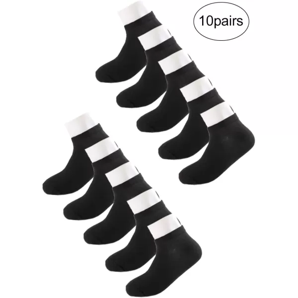 Allegra K Athletic Low Cut Ankle Socks-Stretch Cuffs Soft 10 Pairs