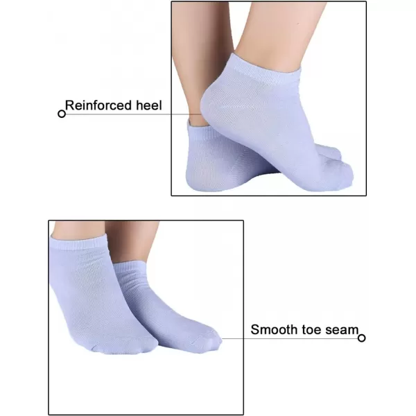 Allegra K Athletic Low Cut Ankle Socks-Stretch Cuffs Soft 10 Pairs