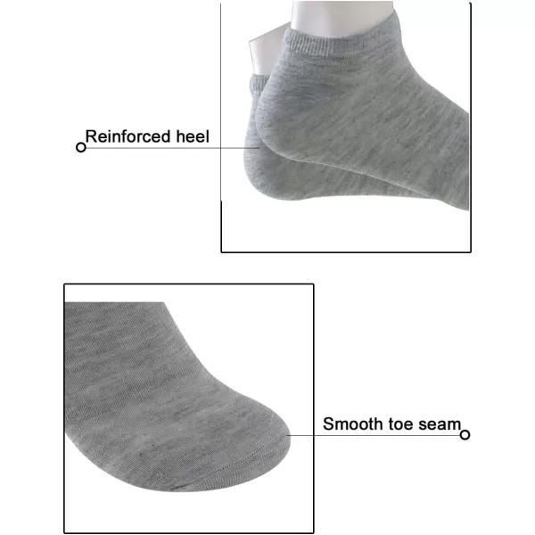 Allegra K Athletic Low Cut Ankle Socks-Stretch Cuffs Soft 10 Pairs