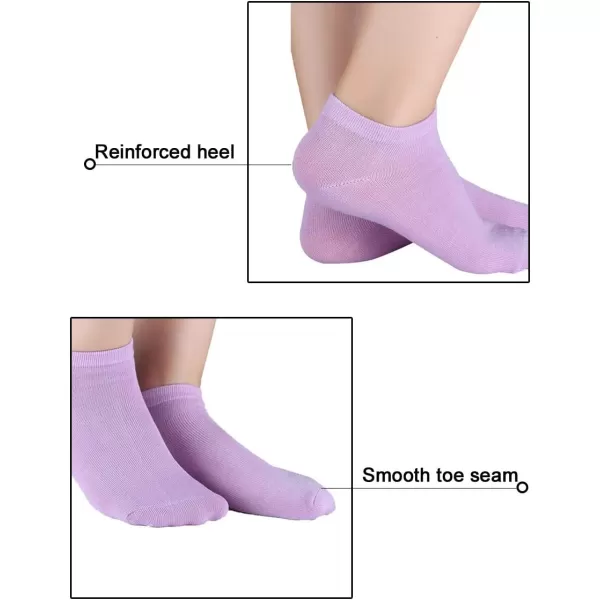 Allegra K Athletic Low Cut Ankle Socks-Stretch Cuffs Soft 10 Pairs