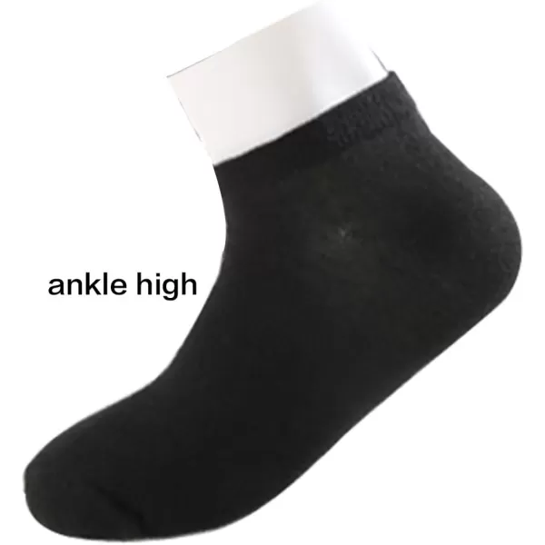 Allegra K Athletic Low Cut Ankle Socks-Stretch Cuffs Soft 10 Pairs