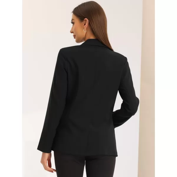 Allegra K Double Breasted Work Office Blazer for Women Long Sleeve Blazers Suit Jacket with Pocket