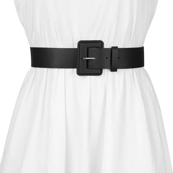 Allegra K Ladies Waist Belts for Dress Belts Adjustable Rectangle Buckle