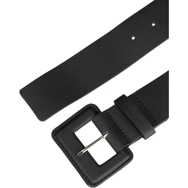 Allegra K Ladies Waist Belts for Dress Belts Adjustable Rectangle Buckle