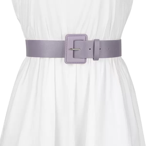 Allegra K Ladies Waist Belts for Dress Belts Adjustable Rectangle Buckle