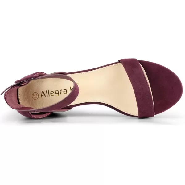 Allegra K Women's Ankle Strap Block Low Heel Sandal