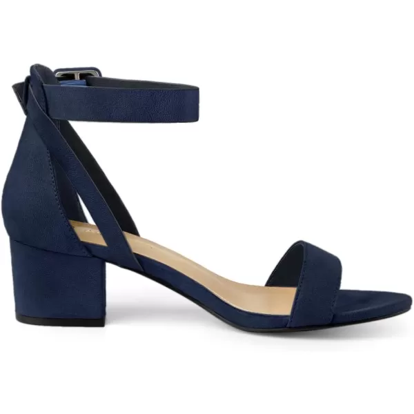 Allegra K Women's Ankle Strap Block Low Heel Sandal