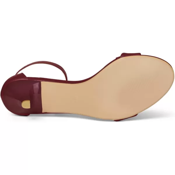 Allegra K Women's Ankle Strap Kitten Heel Sandals
