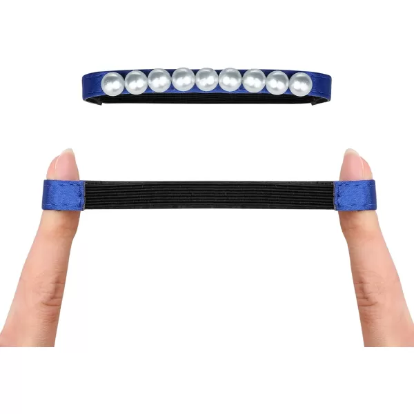 Allegra K Women's Beads Shoe Laces Elastic Detachable Shoe Strap for Heels 2 Pairs