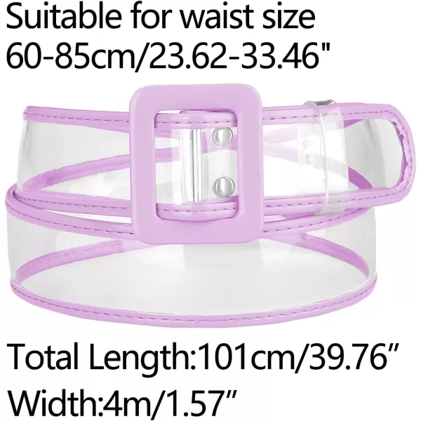 Allegra K Womens Clear Waist Belt Plus Size Skinny Belts for Jeans Dresses