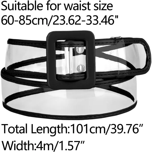 Allegra K Womens Clear Waist Belt Plus Size Skinny Belts for Jeans Dresses