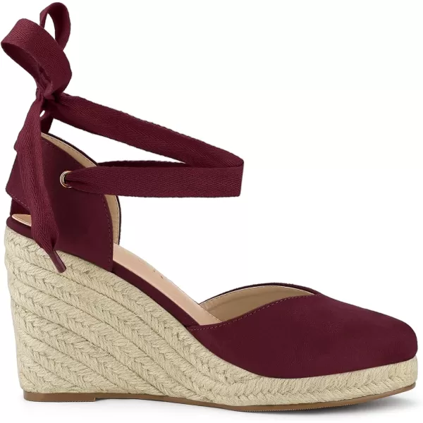 Allegra K Women's Closed Toe Espadrilles Wedges Tie Up Wedge Sandals
