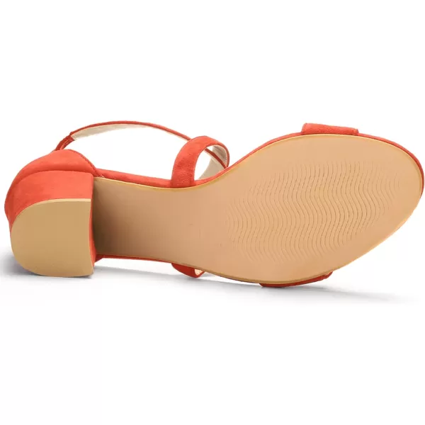 Allegra K Women's Crisscross Ankle Strap Block Heel Sandals