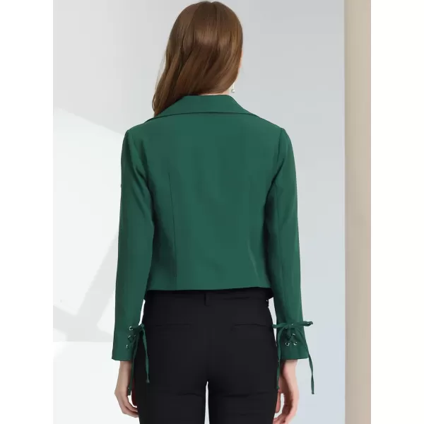 Allegra K Women's Elegant Open Front Cardigan Jacket Work Office Business Suit Blazer