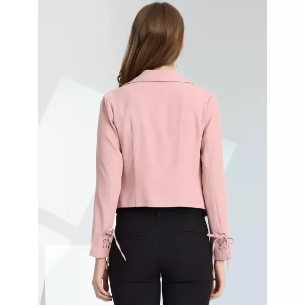 Allegra K Women's Elegant Open Front Cardigan Jacket Work Office Business Suit Blazer
